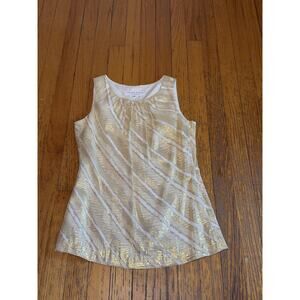 Trina Turk WOMENS Lined Metallic PartyTank Top